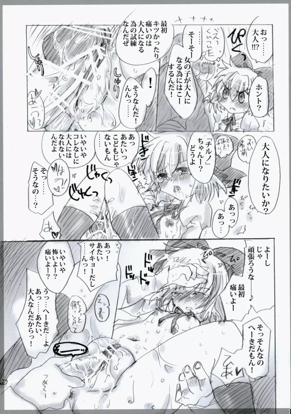 東方春画本 氷精遭難 Page.15